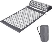 Acupressuur Mat Met Kussen - Spijkermat - Shakti Mat - Acupressure - Met Draagtas - 285 Spijkerpads - 74 x 43 Centimeter