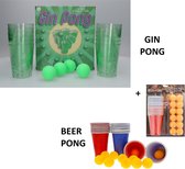 Drankspel gin pong 16-delig - Shotjes - Drankspel Beer Bier Pong 25 Delig - Drink/drankspellen - Studentenspellen - herbruikbare bekers