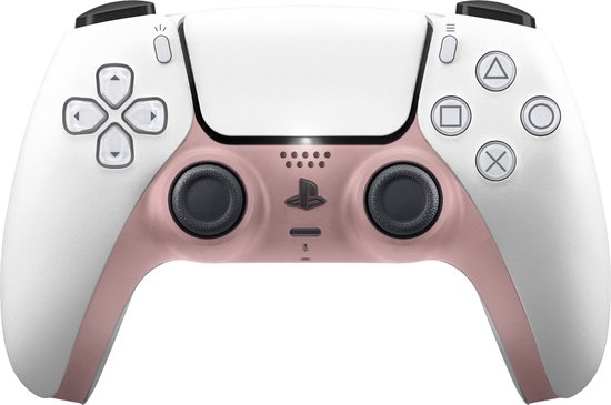 Playstation 5 Controller Front plate / custom cover - Beige / Glossy Roze - Sony - PS5 Accessoires | RnD shop