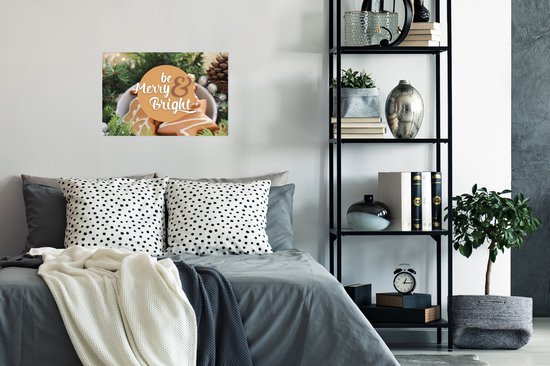 Affiche Proverbes - Citations - 'Be merry & bright' - 30x20 cm