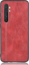 Xiaomi Mi Note 10 Lite Hoesje - Mobigear - Stitch Serie - TPU Backcover - Rood - Hoesje Geschikt Voor Xiaomi Mi Note 10 Lite