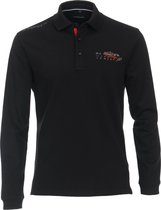 Casa Moda Poloshirt zwart (Maat: 6XL)
