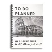 To Do Planner | Rome | A5 | Papier | Overzichtelijke TO DO Weekplanner en dagplanner notitieboek