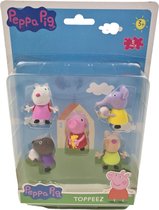Peppa Pig Figuurtjes Toppeez - 5 Pack - 3+ jaar - Toppers - Speelgoed - Kinderen - Cadeau - Sinterklaas - Kerst