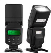 Cameraflitser - Speedlite - Met verstelbaar LED-invullicht - Universele flitser - voor Canon - Nikon - Olympus - Pentax Camera