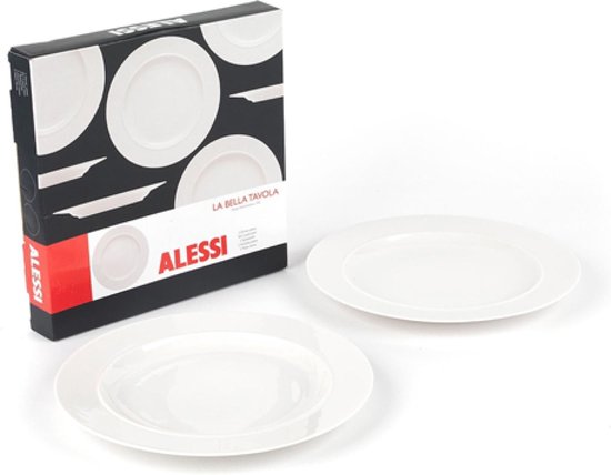 Alessi - Diner Borden - Set van 2 stuks - Gebroken Wit - Ø 27,5cm