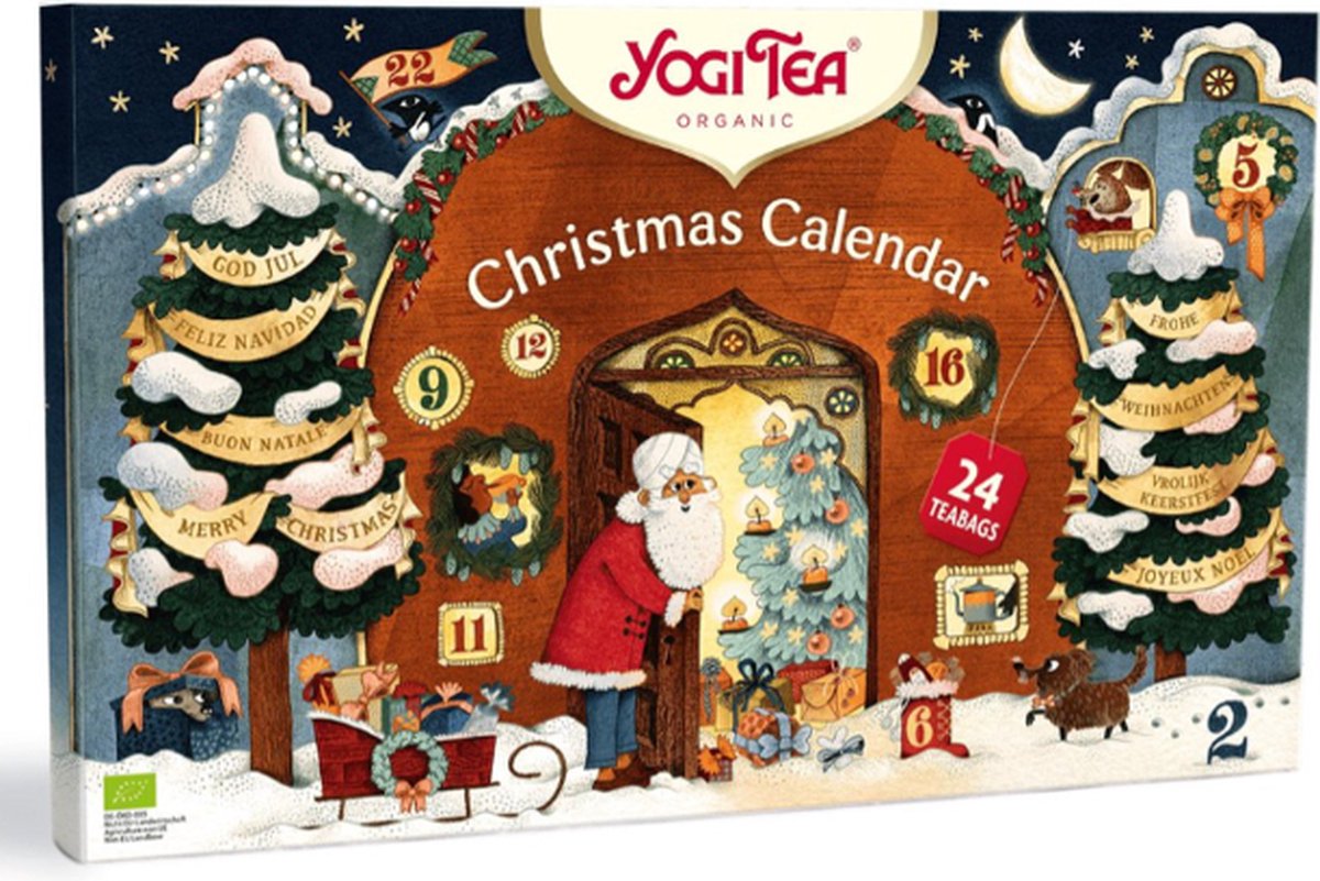 Calendrier De L Avent Yogi Tea Calendrier de l'Avent Yogi Tea 2021 - Calendrier de Noël avec 24 sachets de  thé différents | bol.com