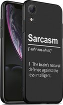 iMoshion Design voor de iPhone Xr hoesje - Quote - Zwart