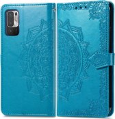 iMoshion Mandala Booktype Xiaomi Redmi Note 10 (5G) hoesje - Turquoise