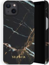 Selencia Maya Fashion Backcover iPhone 13 hoesje - Marble Black