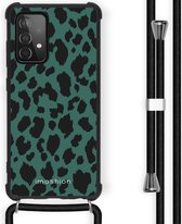 iMoshion Design hoesje met koord voor Samsung Galaxy A52(s) (5G/4G) - Luipaard - Groen