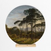 RVS fotocirkel Italiaans landschap  ⌀ 40