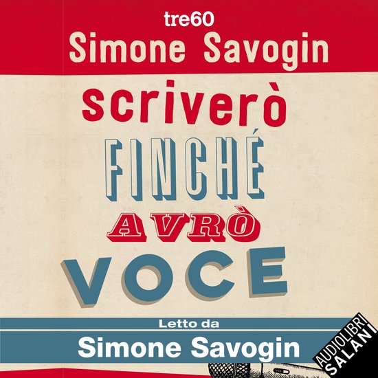 Scriverò finché avrò voce - cover