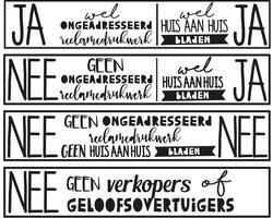 Studio Saar - Brievenbus - Sticker - Brievenbus zwart - Brievenbus naamsticker -  Cadeau - Zwart - Wit - Kaart - Kado - Klep - Naambordje- op maat - pakket - Brievenbus zwart mat - Brievenbus zwart modern - Rvs - Staal - Cortenstaal