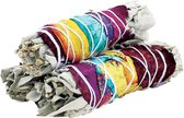 7 Chakra Witte Salie Smudge Stick 10cm