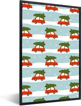 Cadre photo avec affiche - Noël - Sapin de Noël - Motif - 40x60 cm - Cadre pour affiche - Décoration de Noël - Décorations de Noël - Décoration de Noël Salon - Décorations de Noël - Décoration de Noël pour l'intérieur - Noël