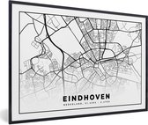 Fotolijst incl. Poster - Kaart - Nederland - Eindhoven - 60x40 cm - Posterlijst