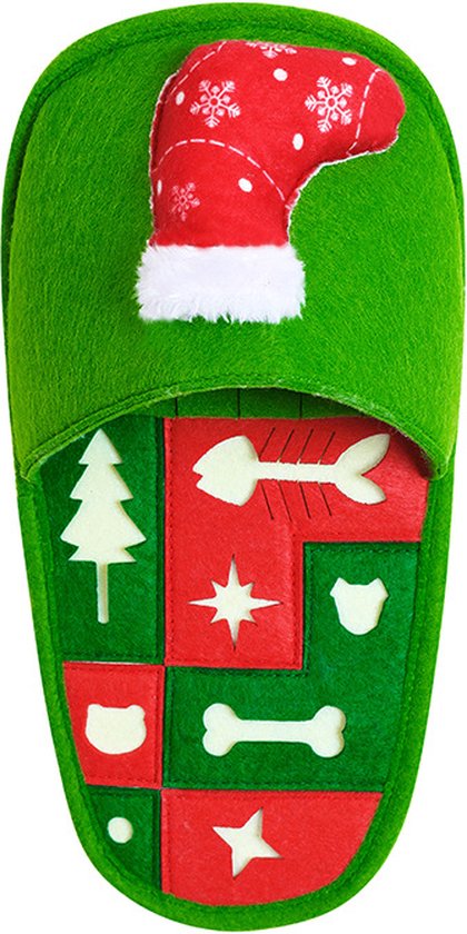 Snuffelmat / Snuffelslipper - Kerst