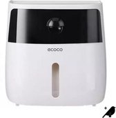 ECOCO - WC Rolhouder - Toiletrolhouder - WC papier houder - Toiletpapier houder -  Wand - Waterdicht - Wit Zwart - Zonder Boren