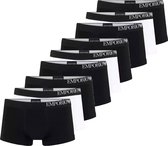 Emporio Armani 9-pack boxershorts trunk - zwart/wit