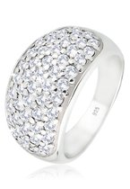 Elli Dames Ring Damesring met Zirkonia steentjes in 925 Sterling Zilver