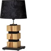 Lucasa Living Houten lamp Blocks small ovale kap