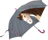 Parapluie Enfant Moses Cheval 80 Cm Polyester Grijs/ Rose