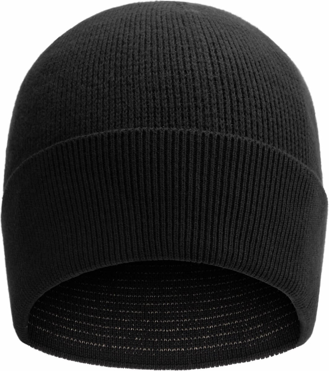Skafit Casual muts met zilvergaren one size - zwart - koude oren - koud hoofd - wonden aan het hoofd - Raynaud - eczeem - antibacterieel - verbetert de bloedcirculatie