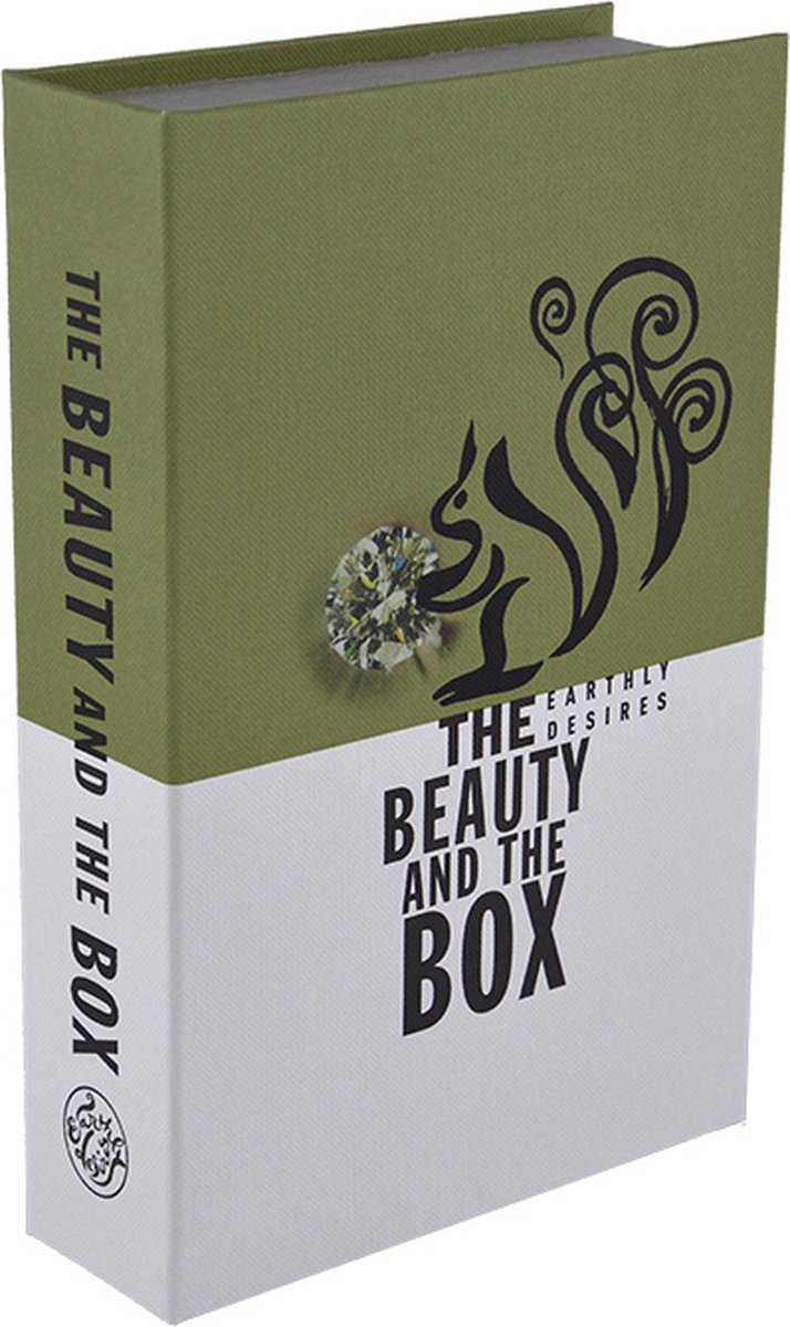 Opbergboek - The beauty and the box - groen - 20 x 13 x 4,5 cm