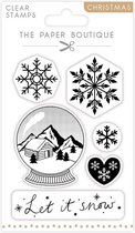The Paper Boutique Clear stamps - Let it snow - 17.5x12cm - 6 stuks