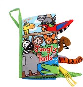 Baby speelgoed/knisperboekje /baby born/boek voor kinderen/  /Educatief Baby Speelgoed /Zacht Baby boek /Zacht Speelgoed/Speelgoed voor baby/ Speelgoed Voor Kinderen/ "Jungle tails