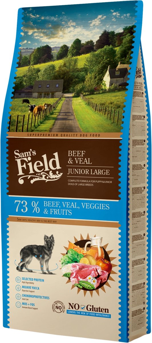 Sam's Field Junior Rund&Kalf - Hondenvoer - 13 kg
