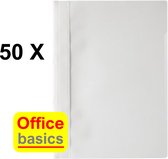 50 x Snelhechtmap Office Basics - A4 - PP - wit