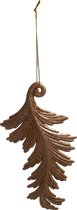 Colmore - Decoratieve kersthanger goud - Kerstblad
