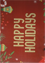 Placemat Happy holidays - Set van 12 - 43x28cm