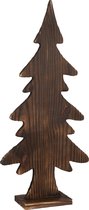 J-Line Kerstboom Op Voet Hout Bruin Large