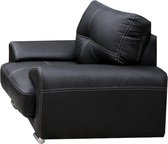 InspireMe- Fauteuil Relaxfauteuil, Woonkamerstoel, Moderne Stoel voor Woonkamer, Slaapkamer, Eetkamer, 135x90x100 cm - FLORIDA (Zwart)