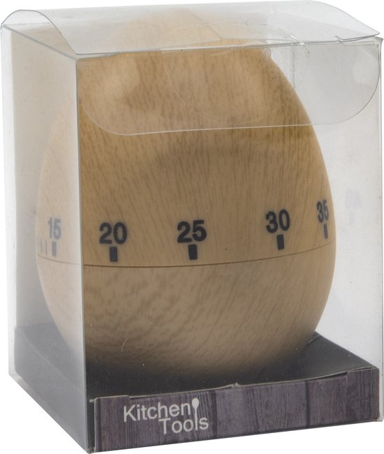 Kitchen Tools - Kookwekker - Bamboe - 'EI' - Timer