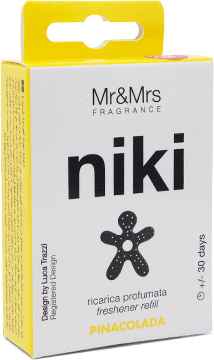 Mr & Mrs Fragrance NIKI Car Refill - Pinacolada