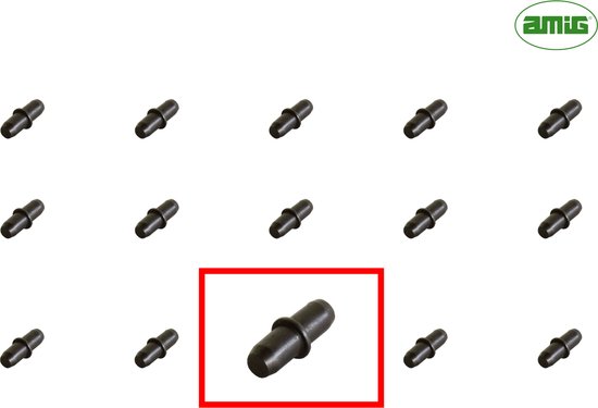 AMIG – Support étagère Ø5 x 16mm – Métal Zwart – 20 pcs