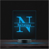 Led Lamp Met Naam - RGB 7 Kleuren - Natasha