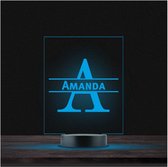 Led Lamp Met Naam - RGB 7 Kleuren - Amanda