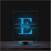 Led Lamp Met Naam - RGB 7 Kleuren - Emma