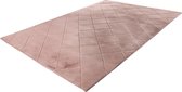 Impulse - vloerkleed - hoogpolig - fluffy - superzacht - 3D effect - tapijt - kleed - 120x170 - poeder roze