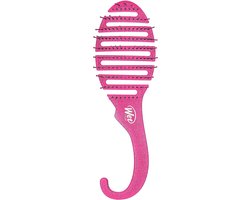 Wet Brush - original detangler - haarborstel voor in de douche - ophanghaak - Glitter Paars