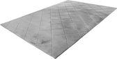 Impulse - vloerkleed - hoogpolig - fluffy - superzacht - 3D effect - tapijt - kleed - 200x290 - zilver