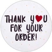 Sluitstickers-500 Stickers-Thank You For Your Order-500 Stickers op Rol