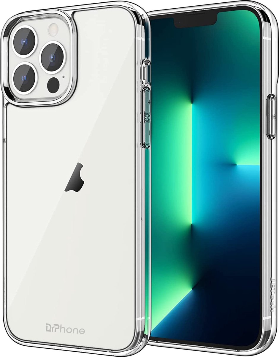 DrPhone IH3 - Siliconen Hoesje - Schokbestendig - TPU - Geschikt voor iOS Smartphone 13 - Transparant