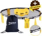 BrightBall® BrightBall Set Nieuw Model LED Verlichting - Roundball - Slam Ball - Roundnet - Spiderball - Metaball - Smash ball - Buitenspel - Outdoor - Inclusief Opbergtas & Pomp -