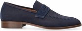 Van Dalen  - Tavira geklede loafer suede - Navy - 44